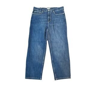 Spanx womens 18 lyrca high rise slim skinny jeans blue denim plus 2xl new bennet